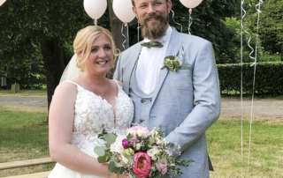 Hochzeitsfoto von Anna und Lars Stapelfeldt.