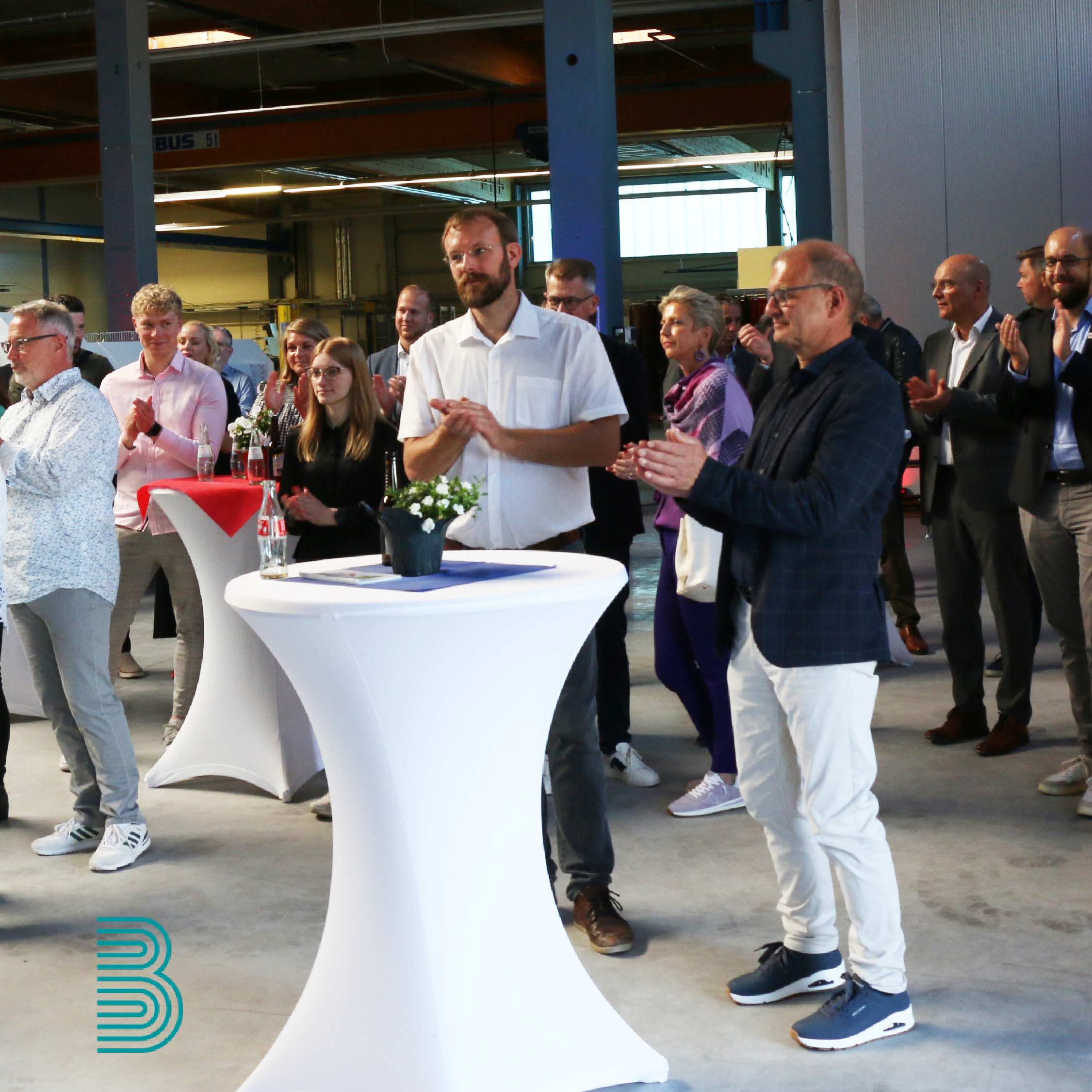 Geschäftsführer Ulrich Berse (re.) und unser Meister Lars Stapelfeldt (li.) beim Netzwerktreffen der Stadt Haltern.