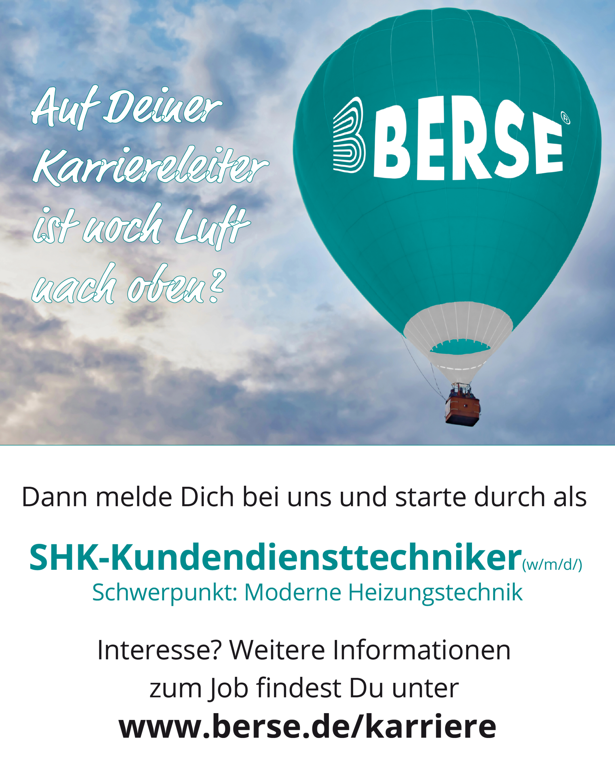Stellenplakat der Berse GmbH