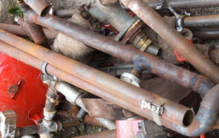Alte Heizungsrohre.