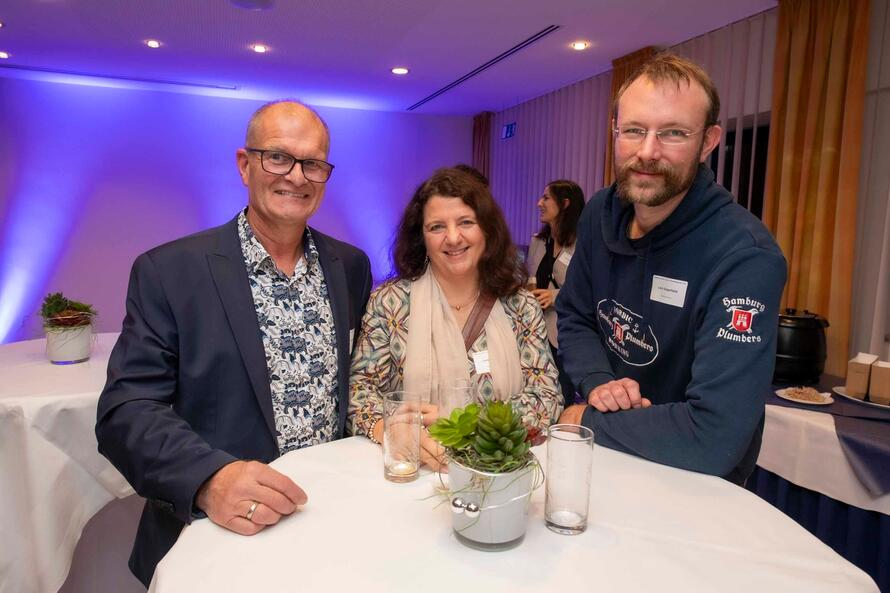 Carmen und Ulrich Berse besuchten mit Meister Lars Stapelfeldt das Halterner Wirtschaftsgespräch.