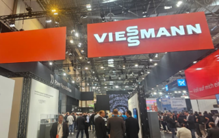 Messe Stand auf der SHK+E in Essen von Viessmann.